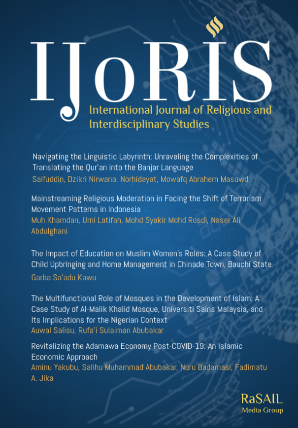 View Vol. 2 No. 1 (2025): International Journal of Religious and Interdisciplinary Studies (IJoRIS)